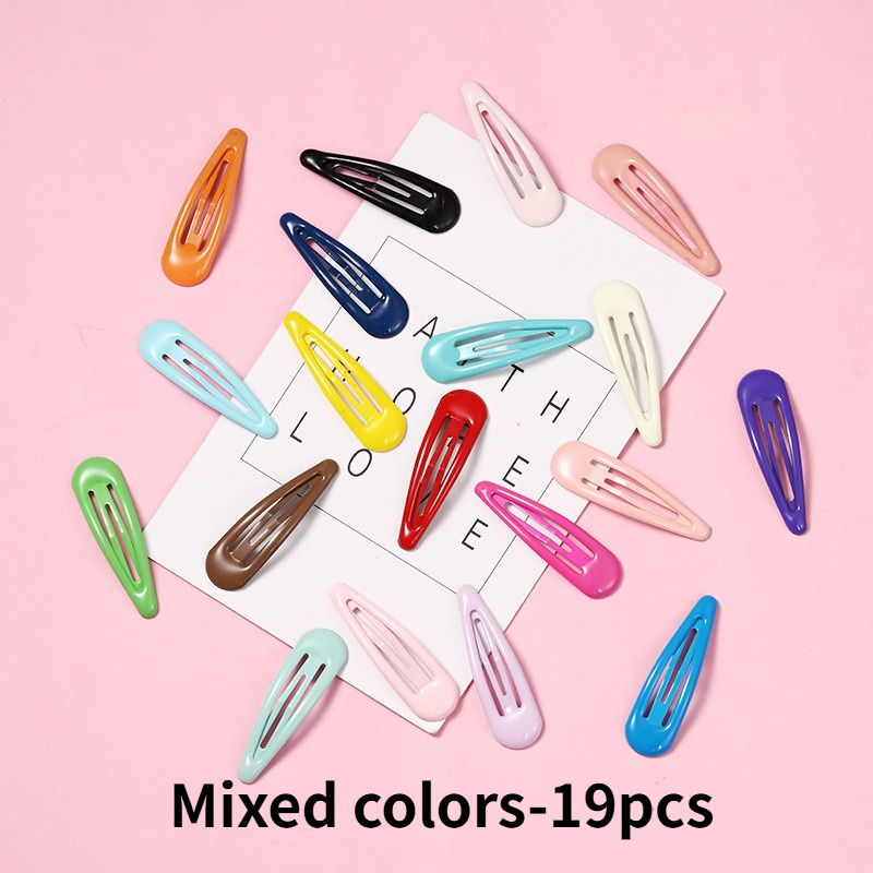 Image of 19 Random Color Bb Clips, Easy-to- Clips For Taming Flyaways And Ponytails