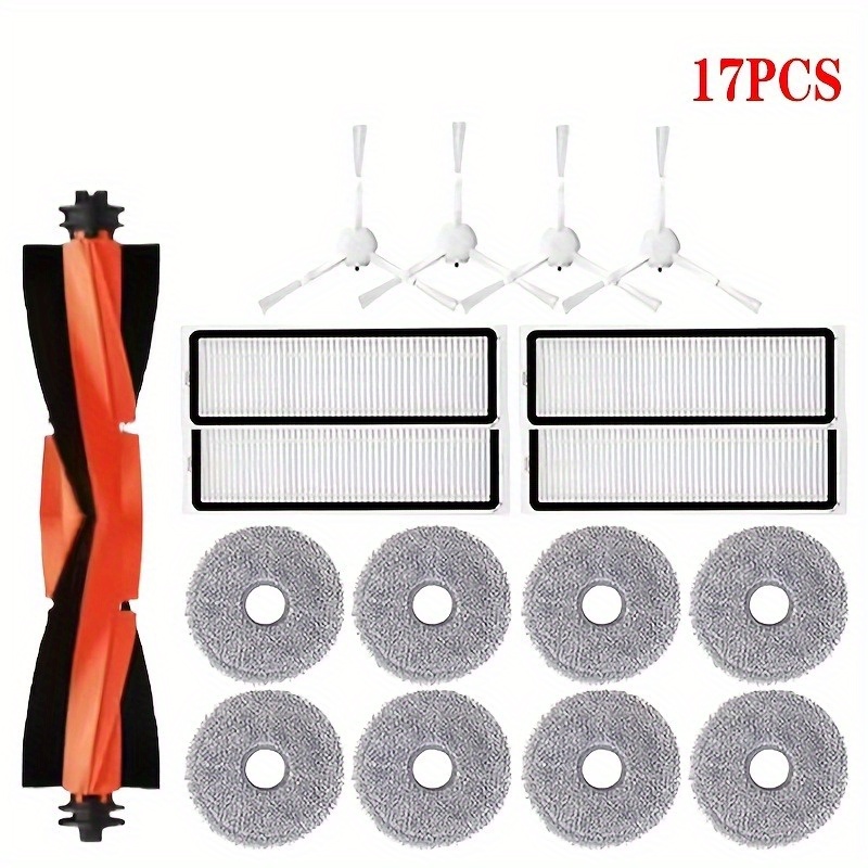 4 Chiffons De Rechange Pour Xiaomi Robot Vacuum Mop 2S/Pro - Microfibre Lavable, Compatibles S12