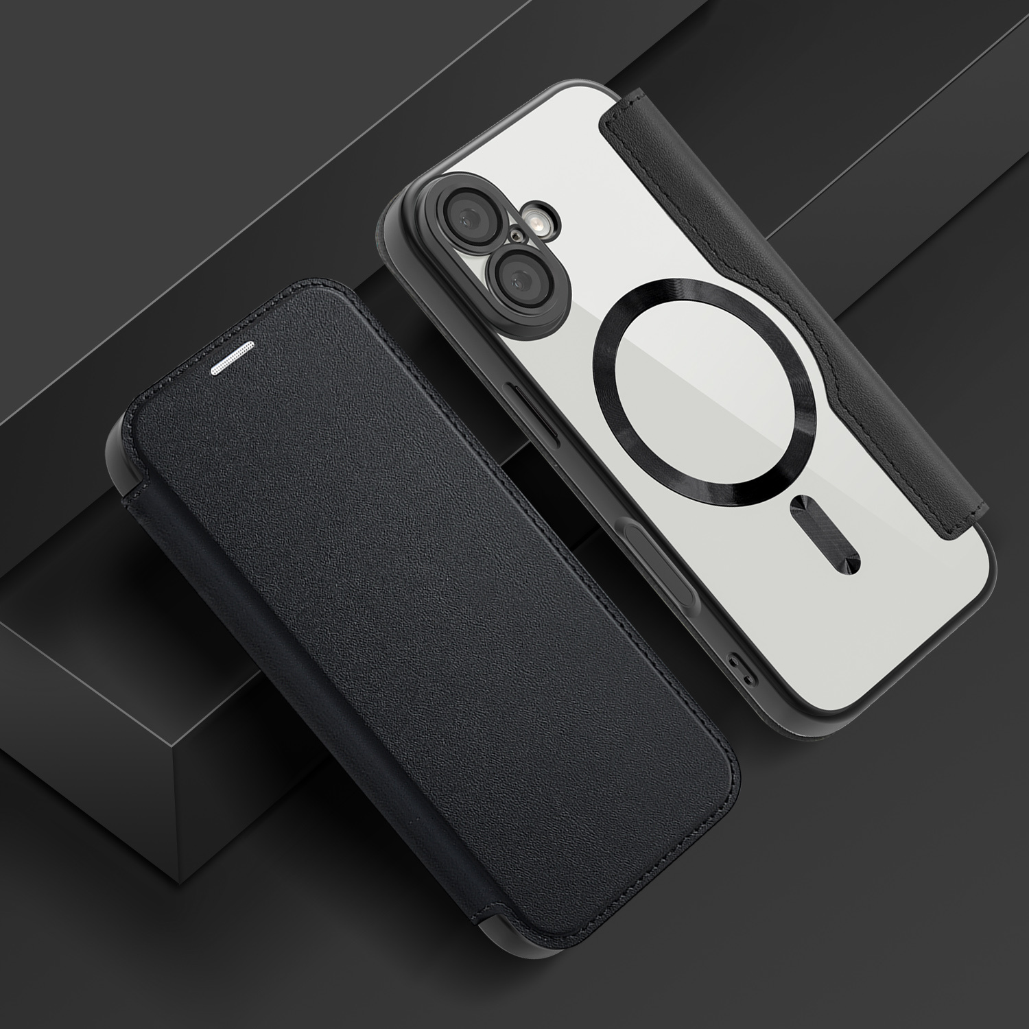 TEMU Phone Case: Golden Shield Magnetic Flip Card Slot Phone Case, Suitable For Iphone 17/16/15/14/13 Pro Max, Light Luxury Minimalist 17/16/15/14/13