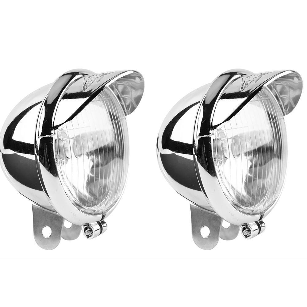 TEMU 2pcs Motorcycle Front Auxiliary Light Gn 125 Side Light Additions External Headlight Cm 125 Side Light, Without Battery