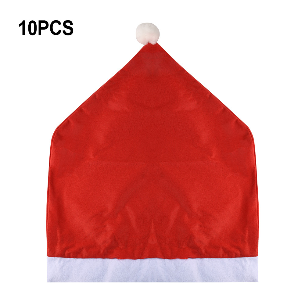 Image of Set Of 10 Christmas Chair Covers, Christmas Chair Covers, Chair Covers With Back Covers, Indoor Christmas Decor, Christmas Chair Covers, Chair Covers