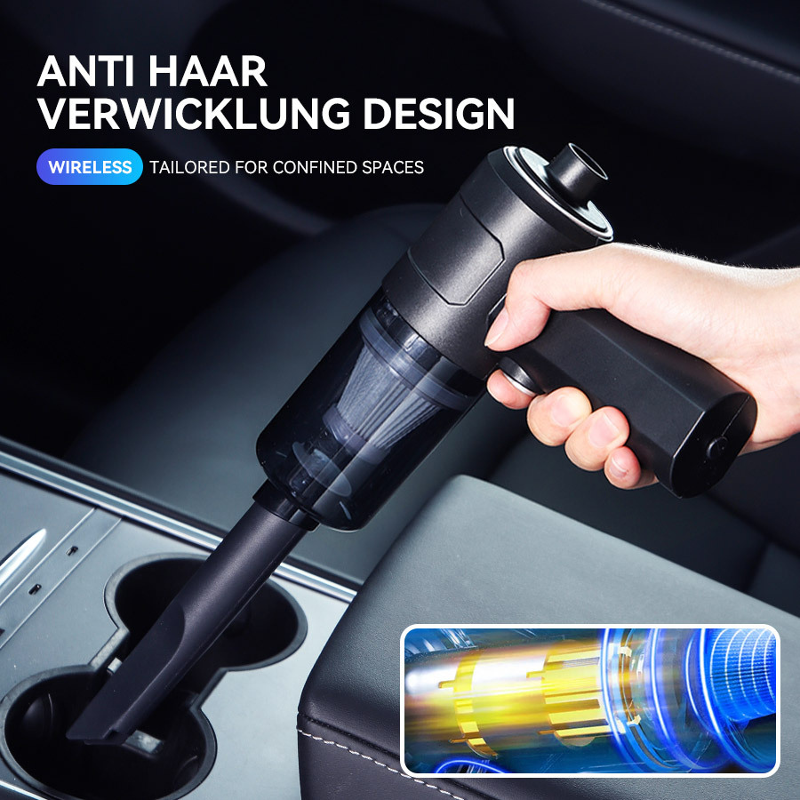 imagen del artículo   aspiradora 5 en 1, potente y   capacidad, que   funciones de aspiración, succión y soplado. adecuada para uso doméstico y en automóviles, equipada con una batería de duración ultra larga.   eficazmente el polvo, los   y el pelo de mascotas.