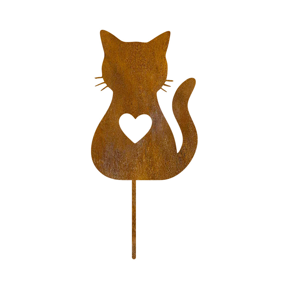 TEMU 2D Flat - 【2D Flat】 2D Flat - [2D Flat] 2D Flat Druck, ein Acryl-Stück mit einem herzförmigen, hohlen Design einer Katzen-Silhouette im
