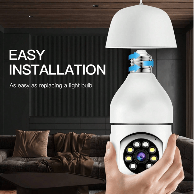 YIIOT Smart Light Bulb Security Camera with E27 Connector - 360° Panoramic View, WiFi Enabled, Motion Detection, Two-Way Audio, Indoor CCTV Surveillance, Compatible with Smartphones details 5