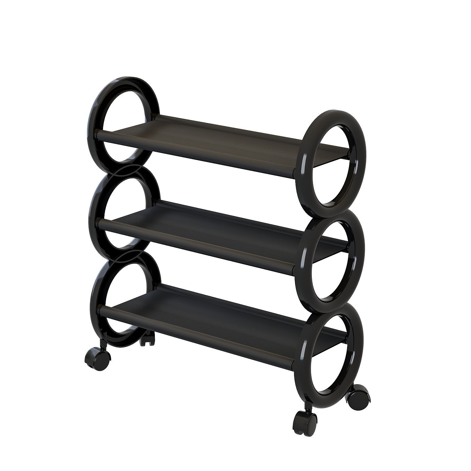 3-tier Rotating Shoe Rack With Wheels And Adorable Ring Handle - -efficient Organizer Ideal For Compact Areas, , And Apartments. Enjoy , A Tidy Environment, And A Fun Yet Functional Design