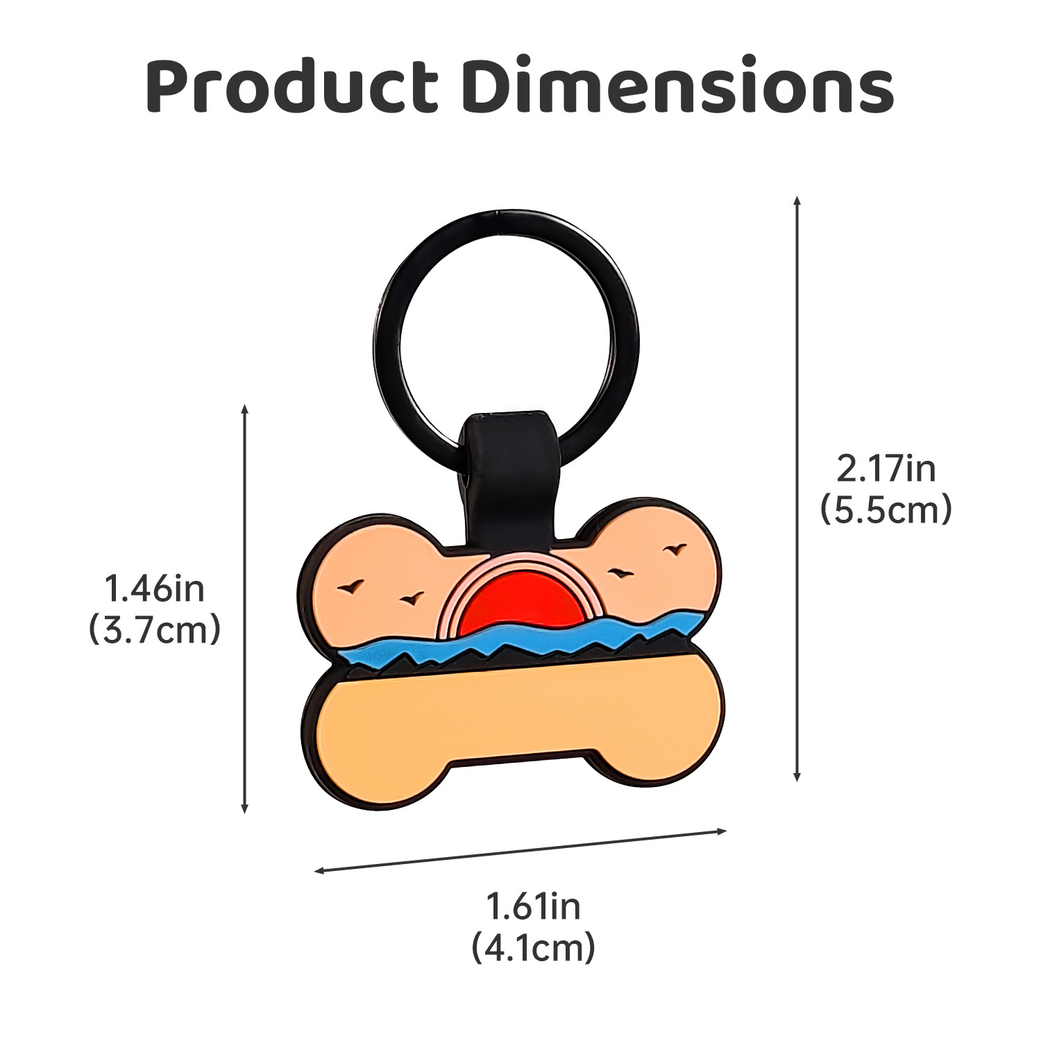 TEMU Placa de Identificación para Mascotas con forma de Hueso de Perro de Silicona "Pechuga de y Crema" con , Cara, Grabado Personalizado con de