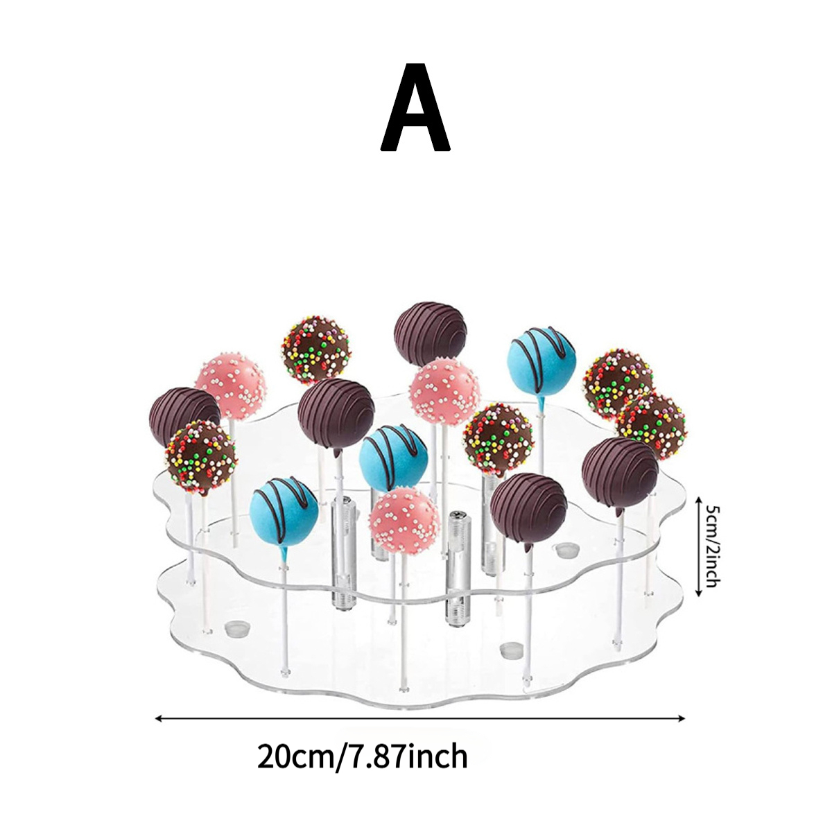 TEMU 1set Transparent Lollipop Stand, Acrylic Display Upright Tube Set, Wedding Birthday Party Dessert Table Decoration, Reusable Dessert Table