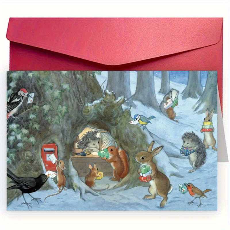 TEMU 1pc Christmas , 12cm*18cm, Included, Greeting For , 's Joy And Contentment , , Suitable Recipients