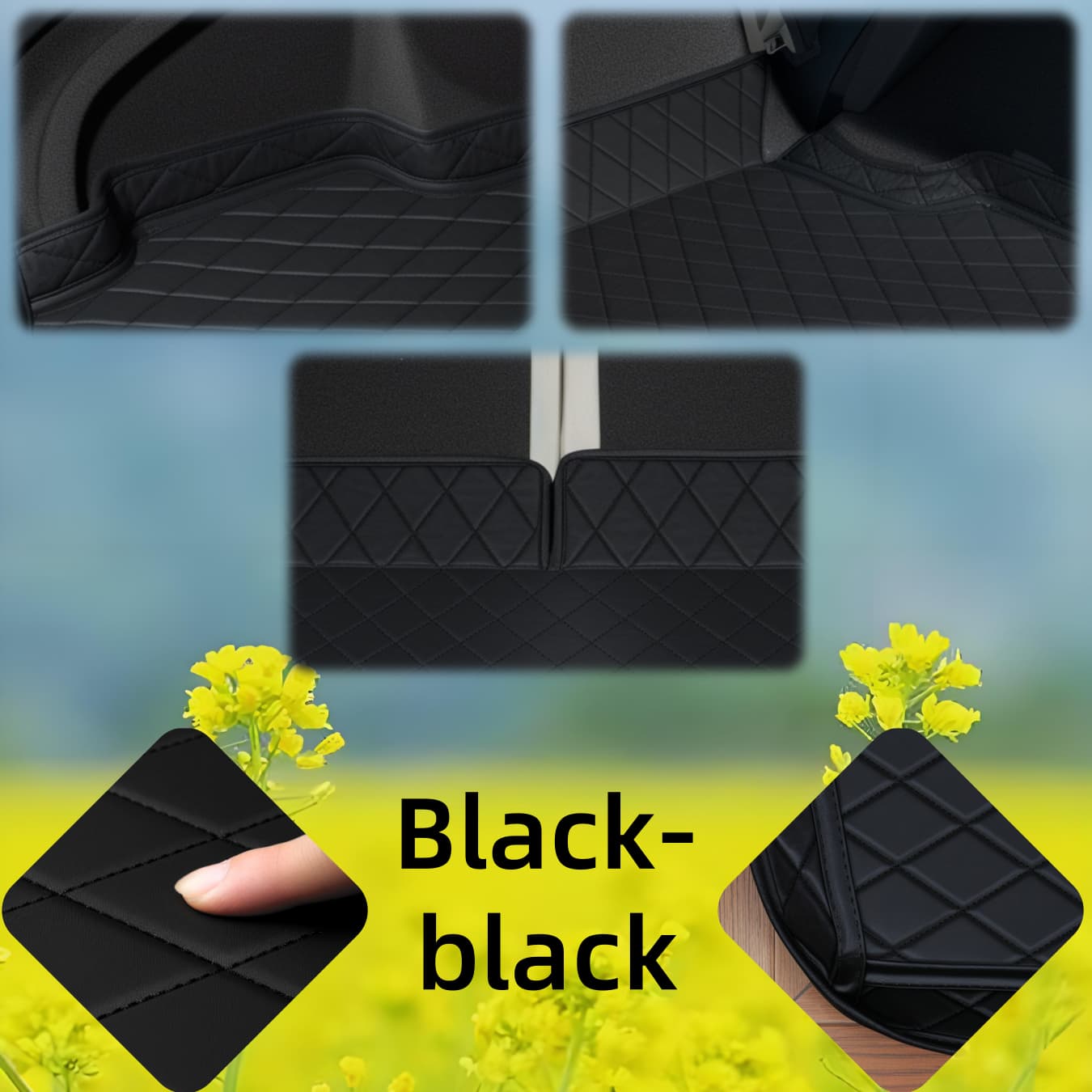 TEMU For Trunk Mat For Golf, , , , , â Diamond Grid Design, Interior Upgrade, Anti-slip & Wear- Accessories, Pet-friendly Mats