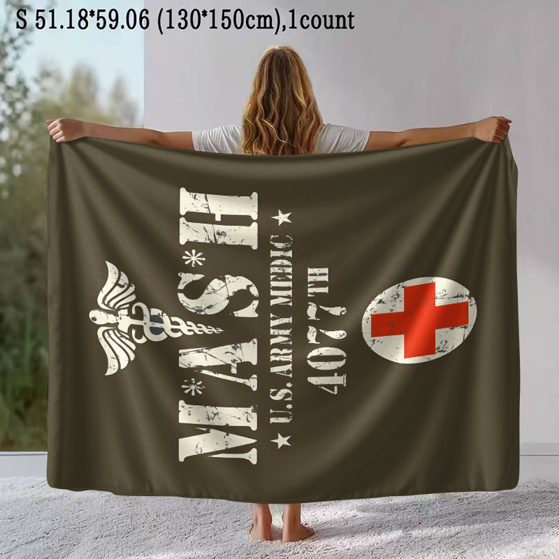 4077 Warm Reminder, Suitable For , Digital Printed, Flannel Blanket, Other Patterns, Large Size For Camping, Sofa Beds, Benches, Extremely Soft And Comfortable For Bedrooms And Living Rooms
