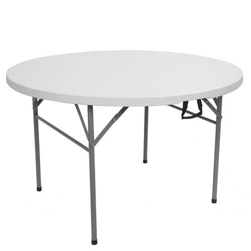 48in foldable round patio outdoor folding table portable dining table for camping picnic home balcony saving compact lightweight portable versatile and