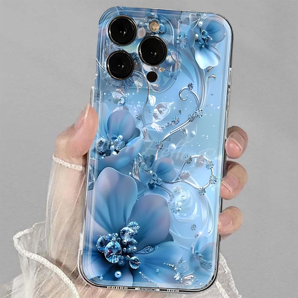 Phone Case - Mobile Cover: Stylish Blue With A Tpu End, Suitable For Iphone 11 Through 17 Pro Max. , Easy, Trendy, And Impact-resistant. An Ideal Present For Of The Year
