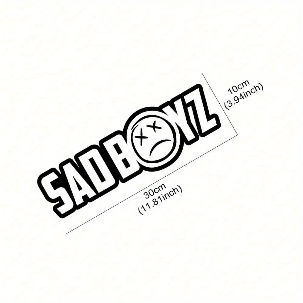 TEMU Vinyl Decals For Cars, Trucks, And Suvs Featuring Sad Stickers For Creative Decoration On Windshields And Windows