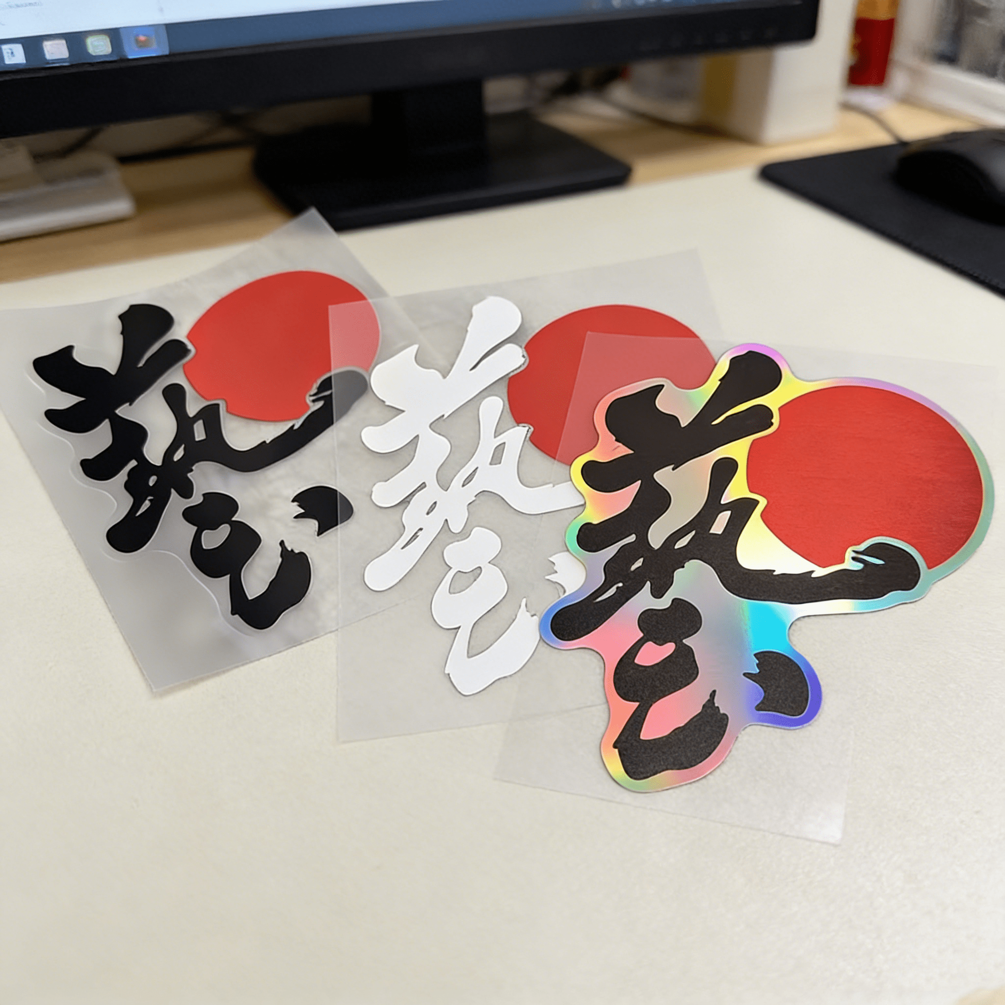 jdm stickers sold on Temu Japan