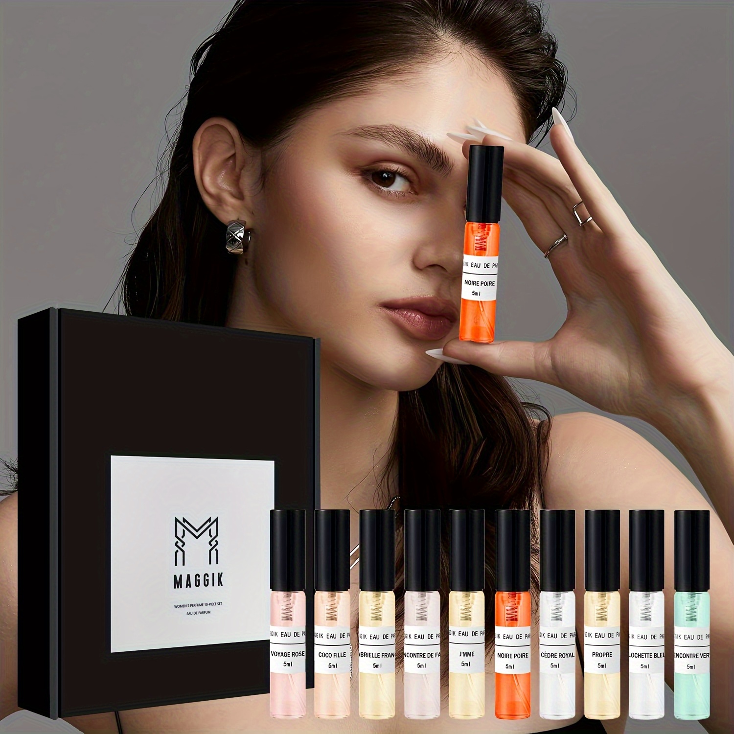 TEMU 20pcs Women's Perfume Gift Set, Set Mini Perfume, Travel Perfume, Long Lasting Fragrance, Floral Oriental Fruity Green Aromatic New Year Perfume