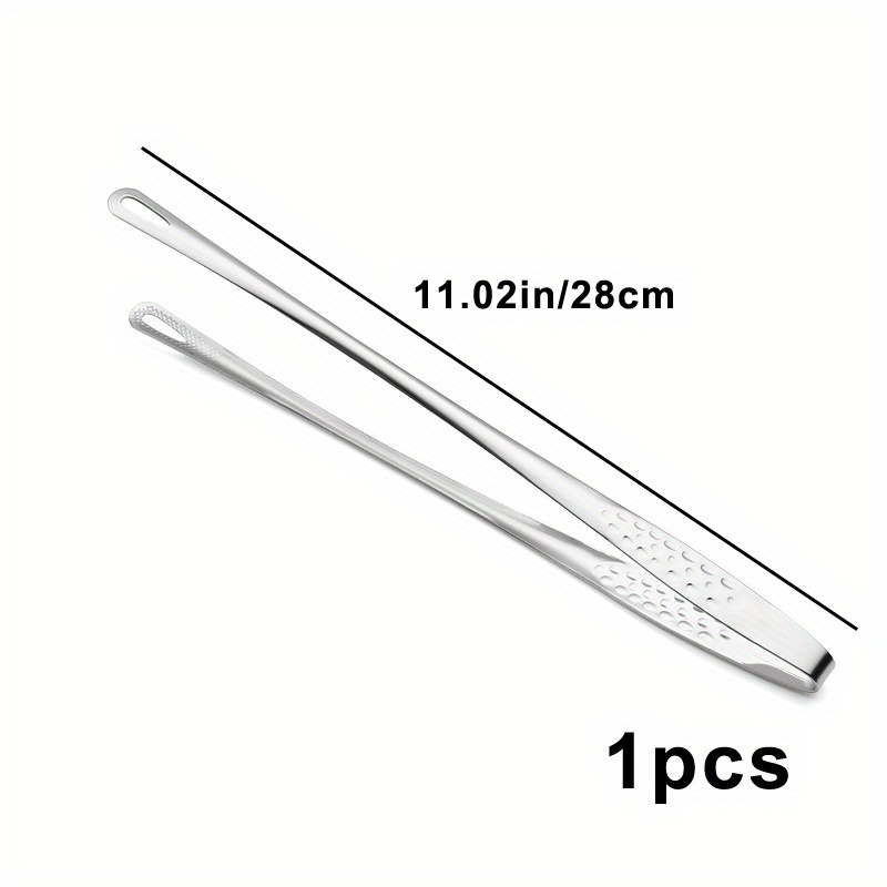 TEMU 4pcs/1pc, Pinces à Barbecue en Acier Inoxydable, Pinces à Fraise, Pinces à Aliments, avec Poignées Texturées, Antidérapantes - Pinces à Barbecue