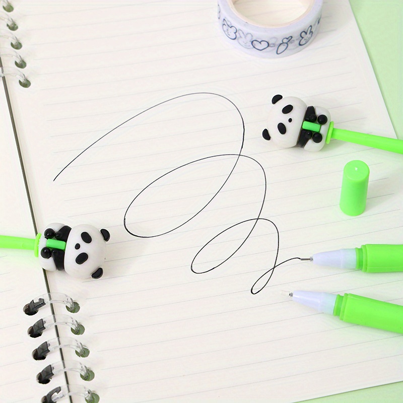 back to   48pcs 0 5mm soft rubber panda shaking neutral pen cute shape swing pen prize pen gift pen stationery Product details 4