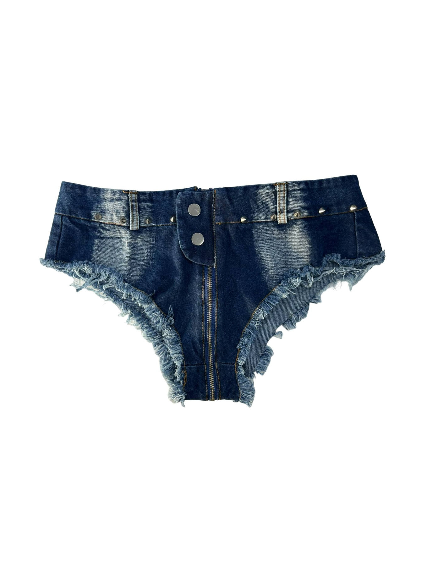 Blue And White Striped Jean Shorts Women's Shorts Temu