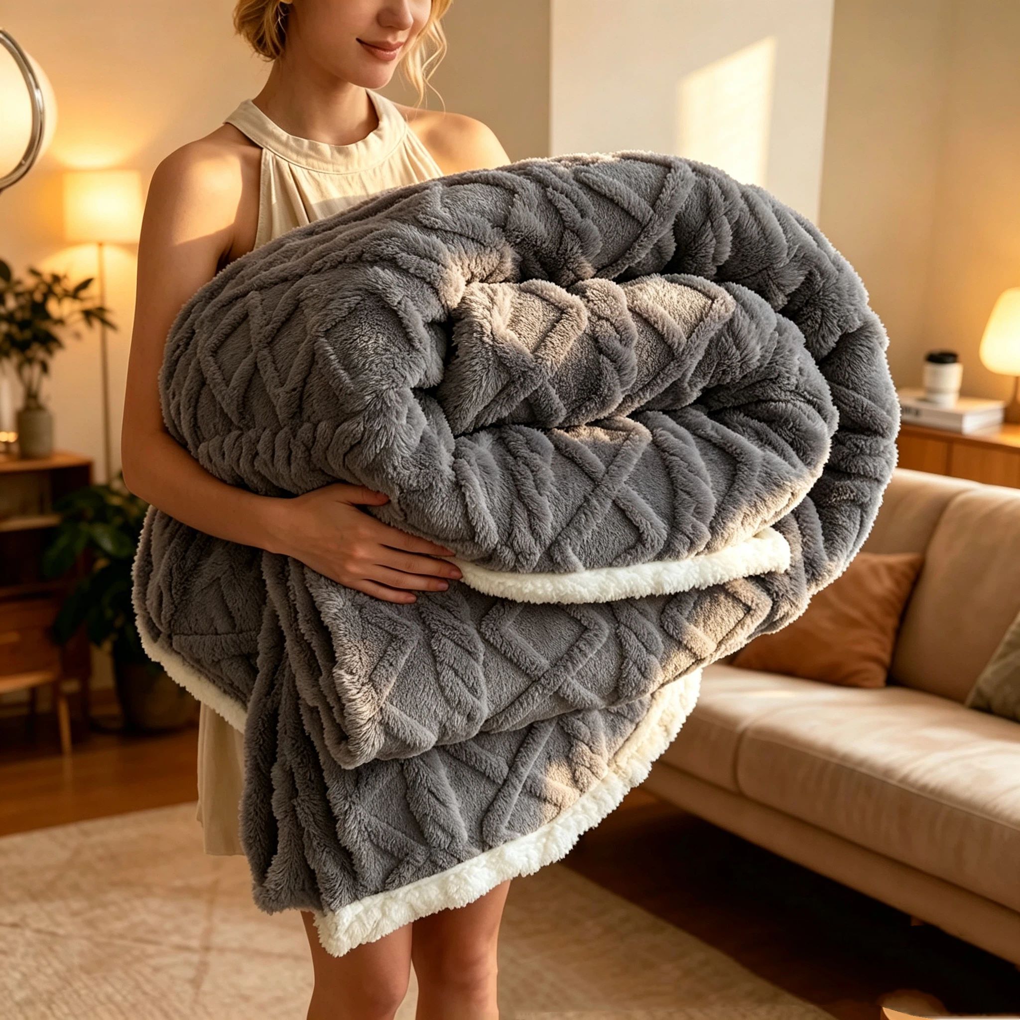 1/2pcs, Blanket - Thin Throw For Couch, Bed, Travel, Car - Queen/king/twin Size - Lightweight, Multiple Colors , Machine Washable.'