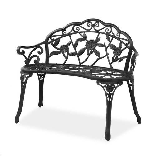 outdoor garden bench cast aluminium garden metal bench furniture patio bench seat old fashioned memorial bench chair