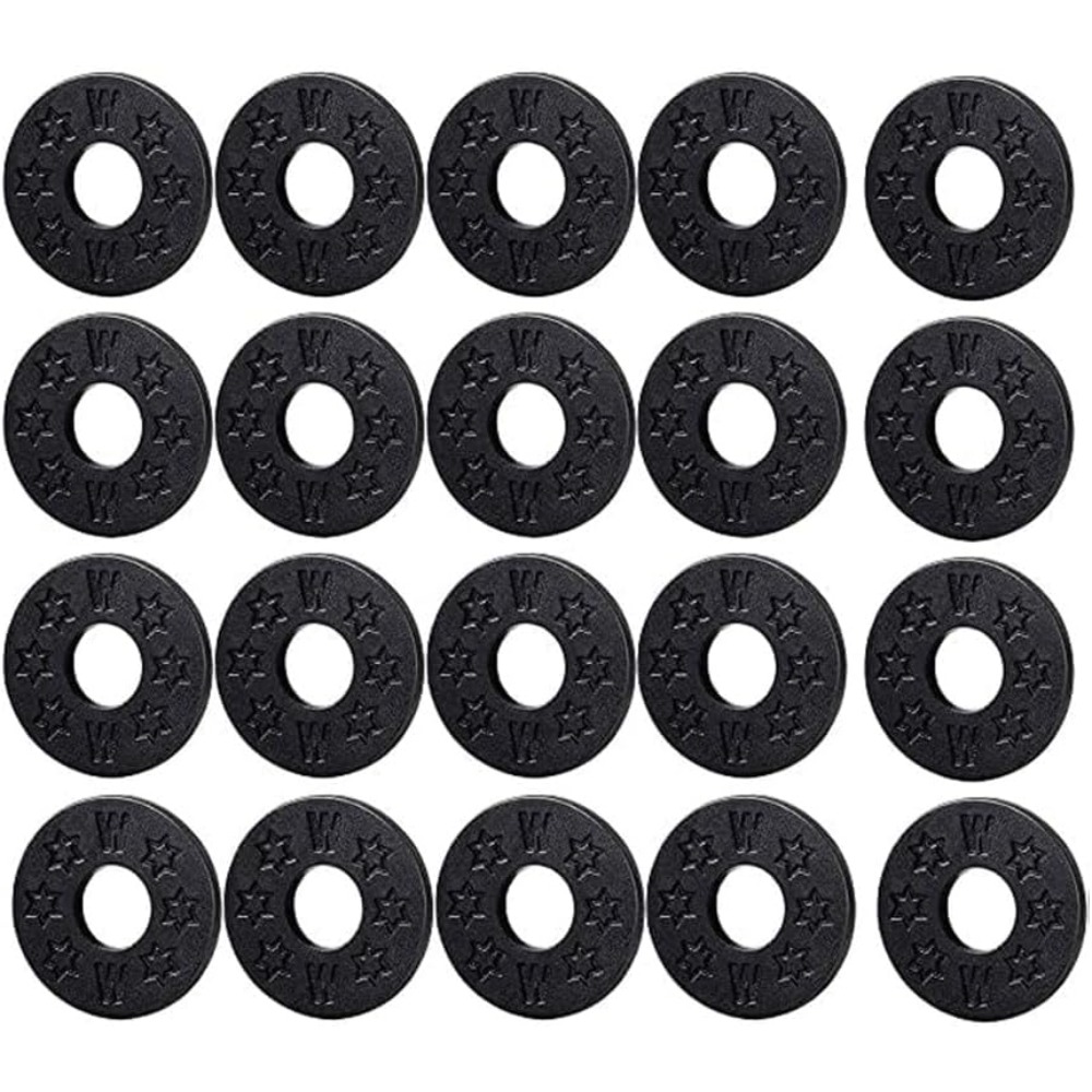 20pcs guitar strap locks rubber strap locks black guitar strap blocks rubber strap locks guitar protector for guitar ukulele   black