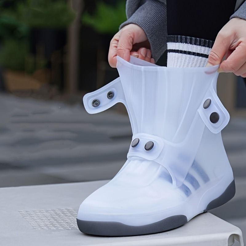 durable rubber non slip boots   closure and arch support   and   design non   cushioning insole unisex white and black boots suitable for school casual wear easy to clean and washable