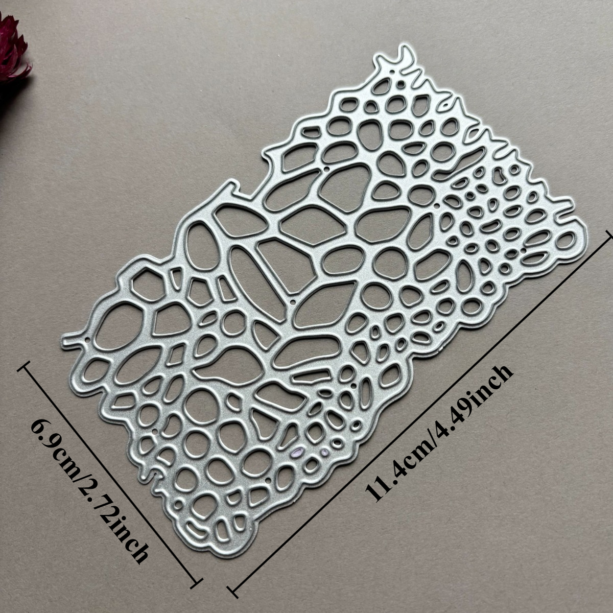 Original Hollow Background Metal Cutting Die, Carbon Steel Template, Planner, Materials