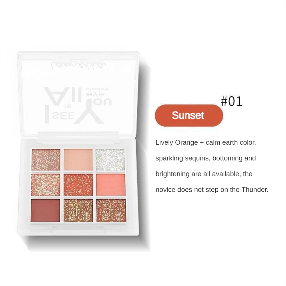 TEMU Blush Brush, Makeup Eye Shadow Palette, 9 Neutral Nude Eyeshadow Makeup Pallet