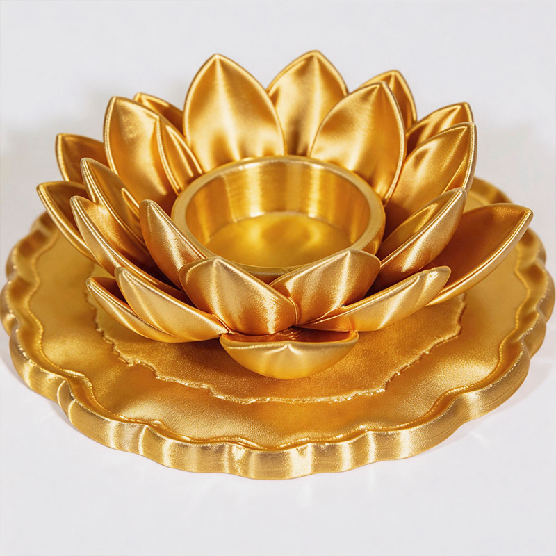 TEMU 1pc Floating For Lotus Flower Candle Holder Suitable For Zen Meditation, Spa & Home Decor - Floating Tealight Holder With Lotus Base, Plastic