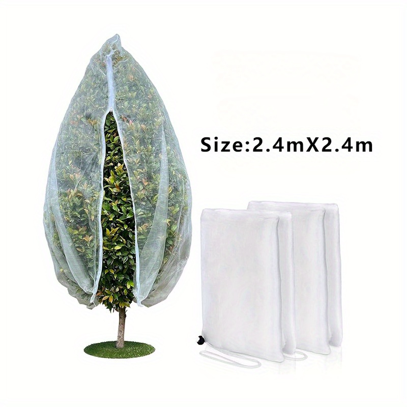 Adjustable Drawstring Garden Netting Reusable Plant Covers For Vegetable Beds, Fruit Trees & Berry Bushes - Bird/pest For Backyard Gardens And