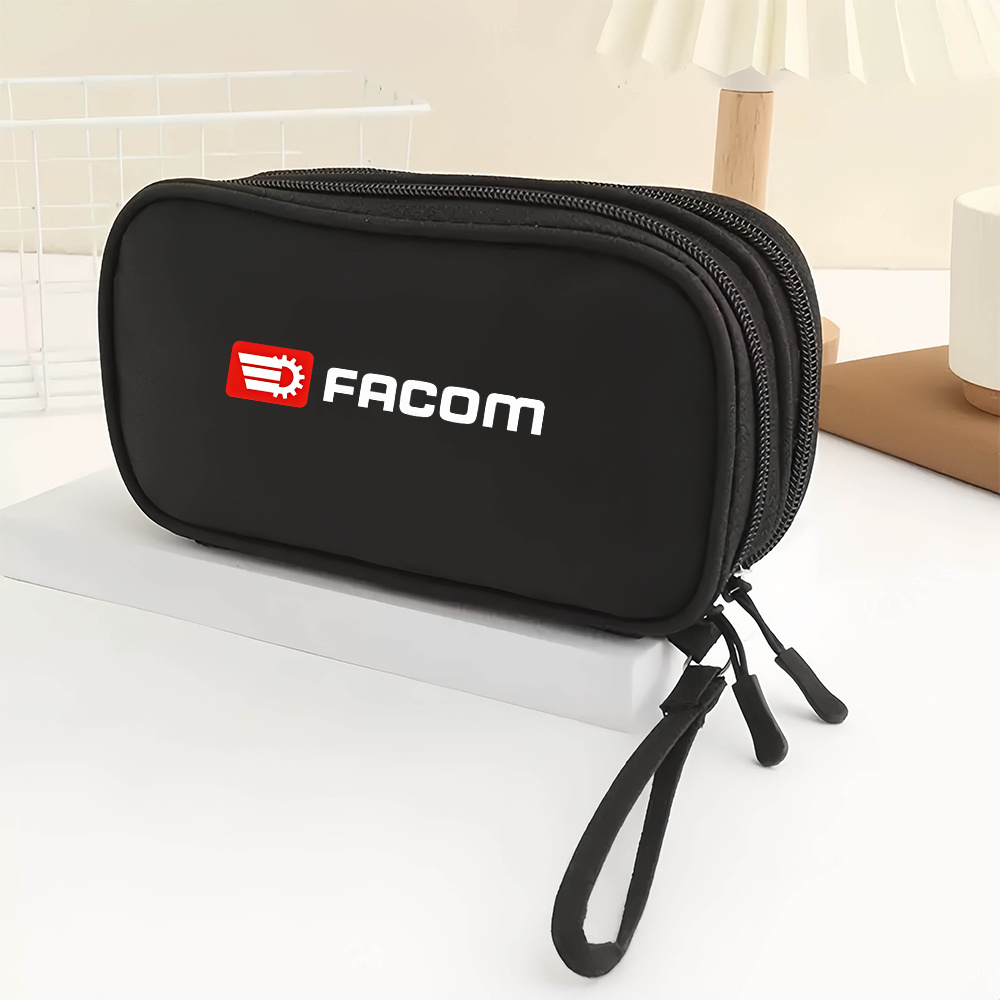 TEMU 1pc Electronics Organizer Case - Compact Travel Storage Bag With Zipper Closure, Heavy-duty Cable & Charger Organizer For Power Adapters,