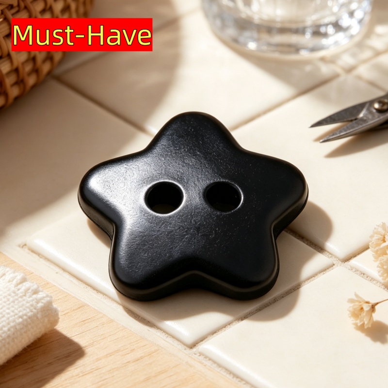 80 90 100pcs fresh double hole star resin buttons   sweater cardigan shirt jacket hand sewing clothing decoration supplies button zx  