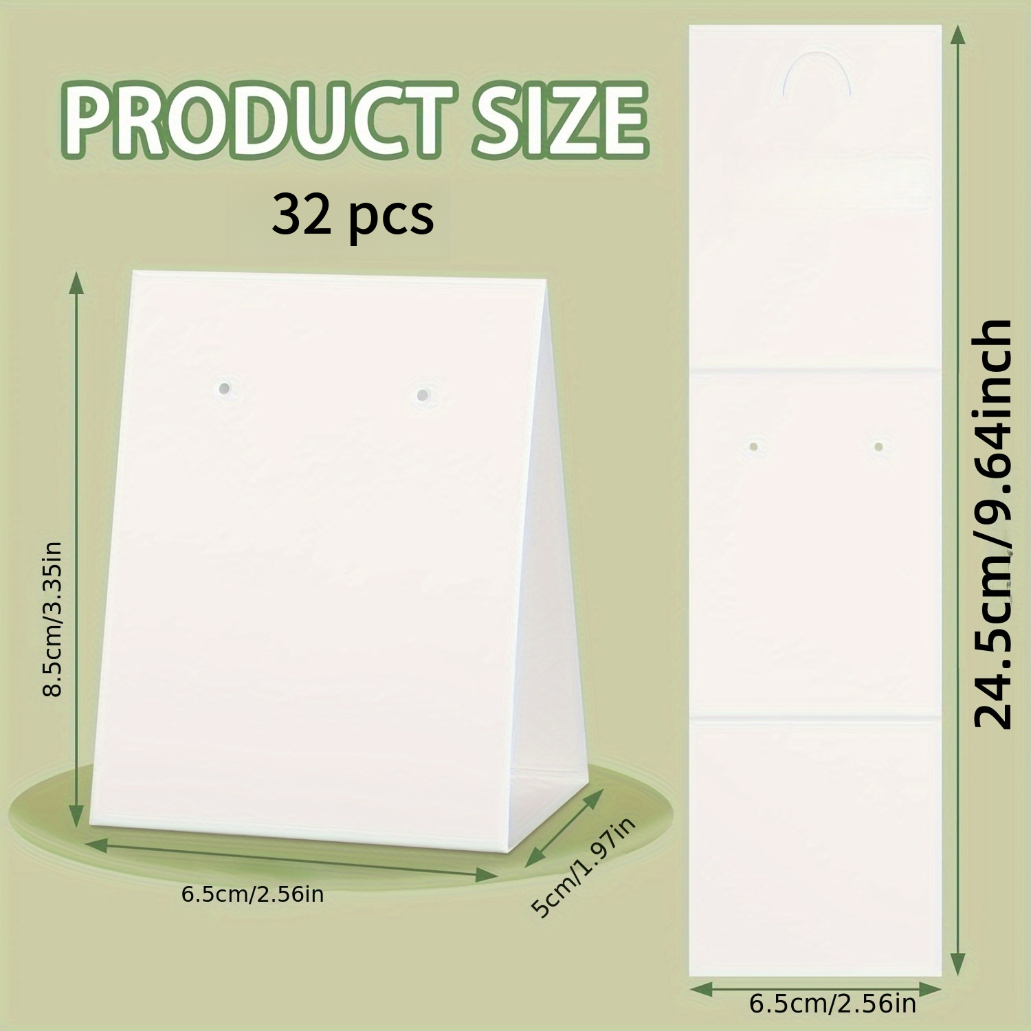 TEMU 32 cartes de présentation pour boucles d'oreilles, idéales pour peindre, des bijoux, supports de bijoux, fabrication de bijoux, emballages pour