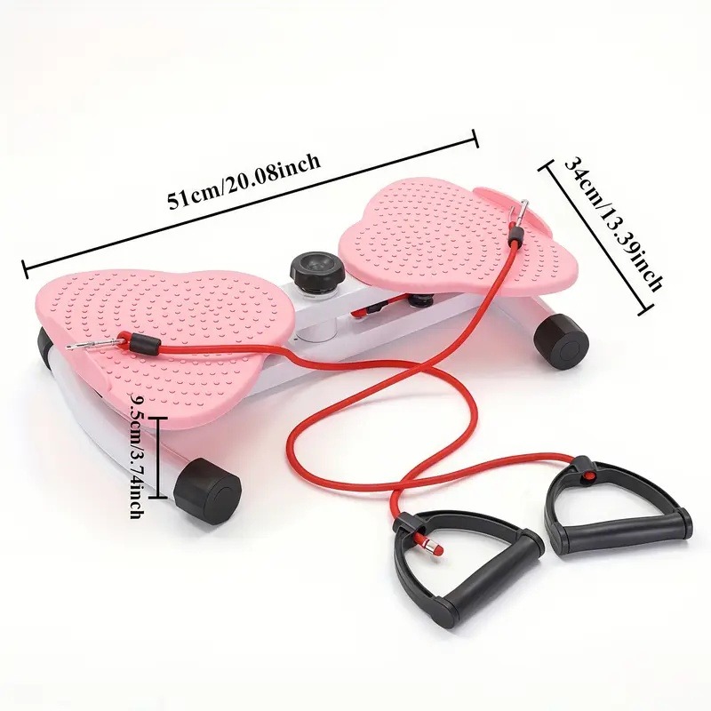Twister Addominali Regolabile Con Display Digitale, Pedana Girevole Silenziosa Per Home Fitness, Porta Peso 100 Kg - 2