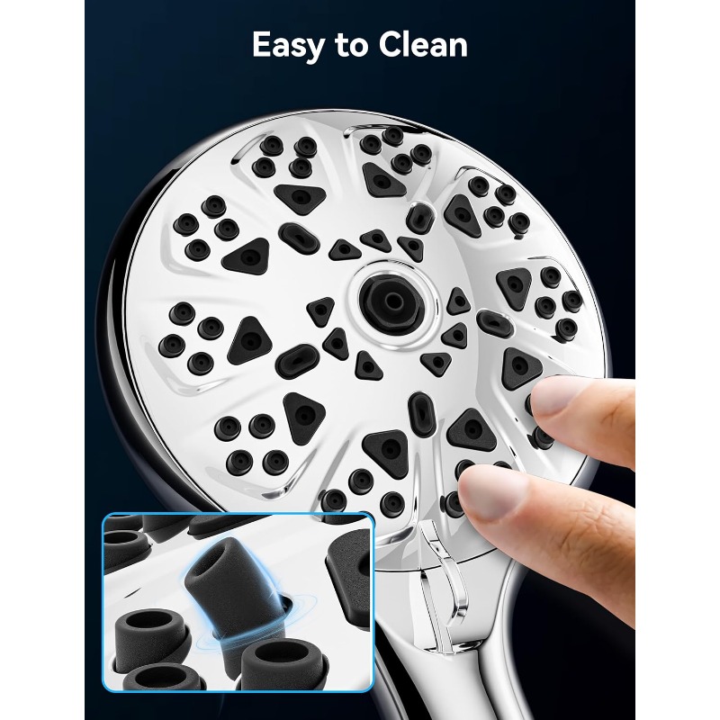 High Pressure Handheld Shower Head with 10 Modes