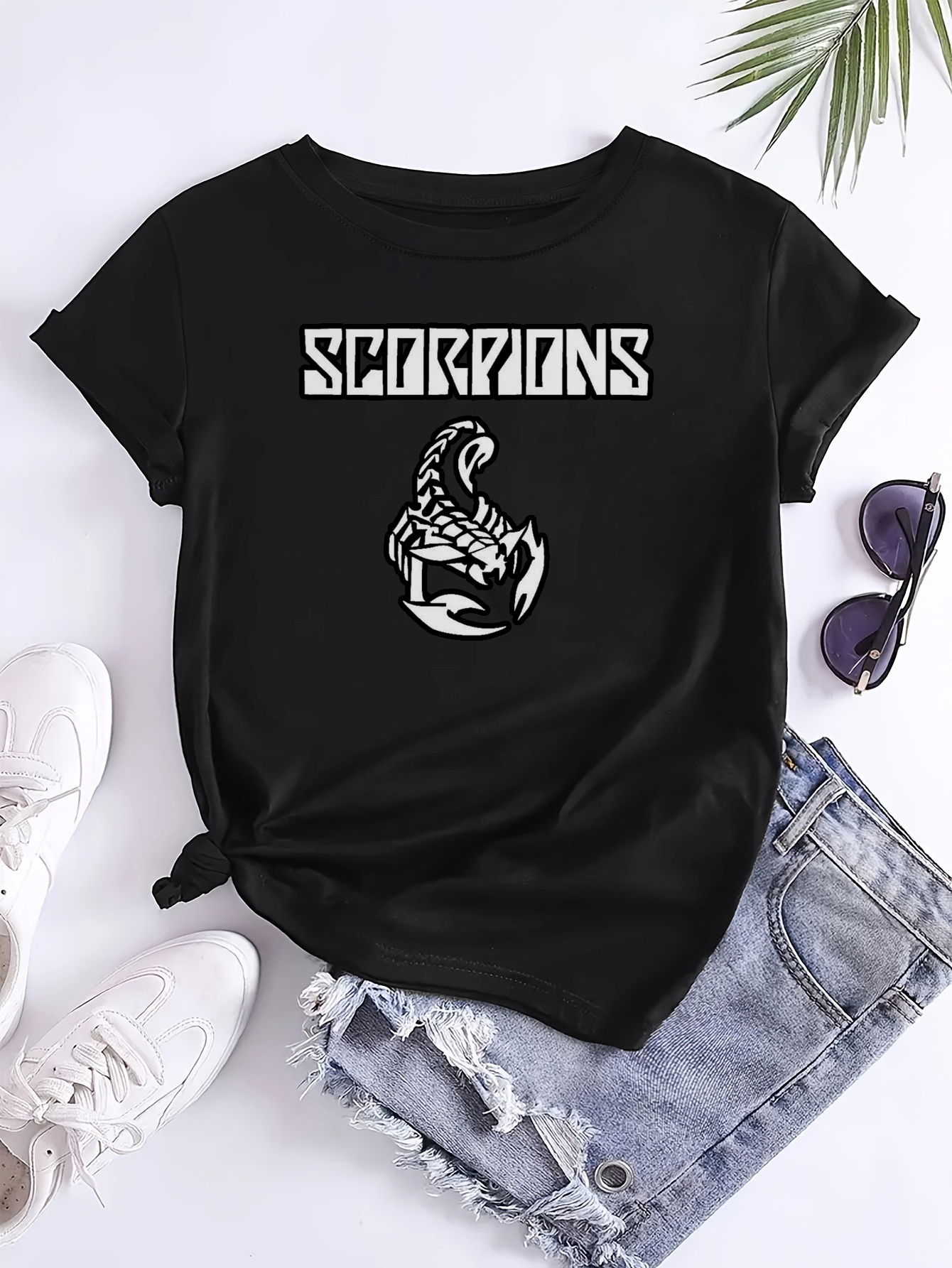 Bandas de rock banda de heavy metal, banda camisetas impresas,  camisetas de cuello de manga corta casuales para