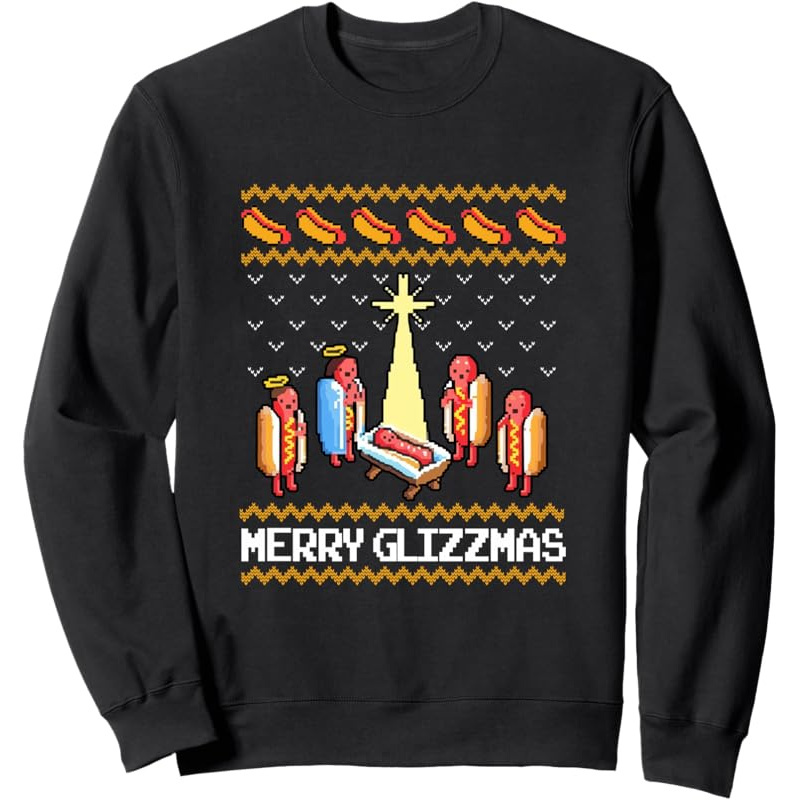 

Merry Glizzmas Tacky Funny Merry Christmas Sweatshirt