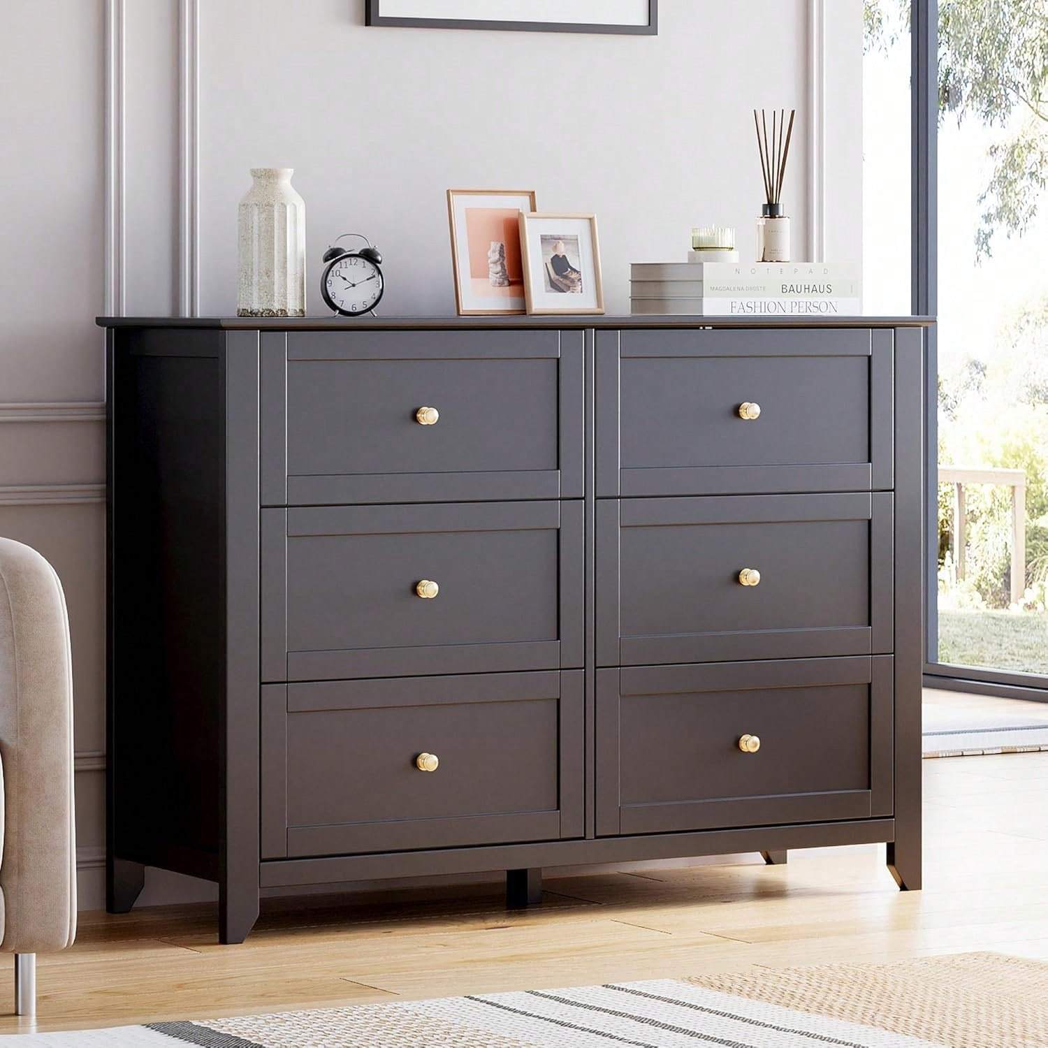 6/8/9/1010 drawer dresser for bedroom, grey dresser with large drawers,  long dresser with handles - furniture - Temu