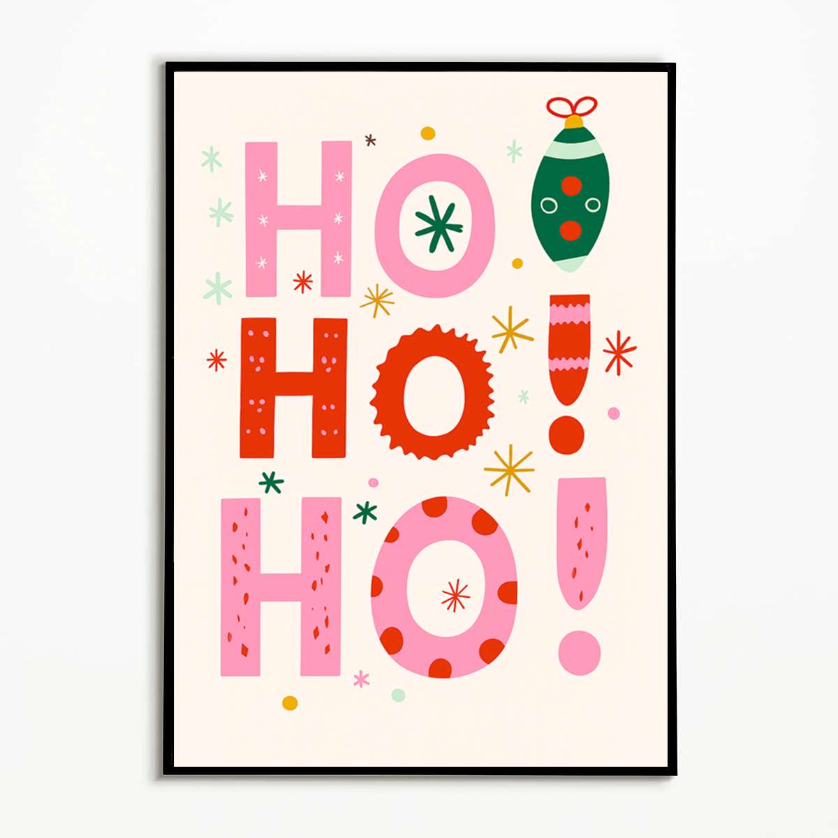 TEMU [2d Flat] 1 Piece Of 2d Flat Printed Christmas Ornament Art Posters In A Retro Style, Designed For Wall Decoration. Unframed Canvas Prints Are