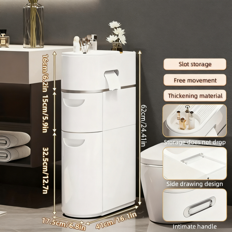 item picture 1pc 3 4 5 layer shelf multifunctional ultra thin storage cabinet with drawers organize and distribute storage cabinets bedroom bathroom   room a01   version suitable over 104 storage  