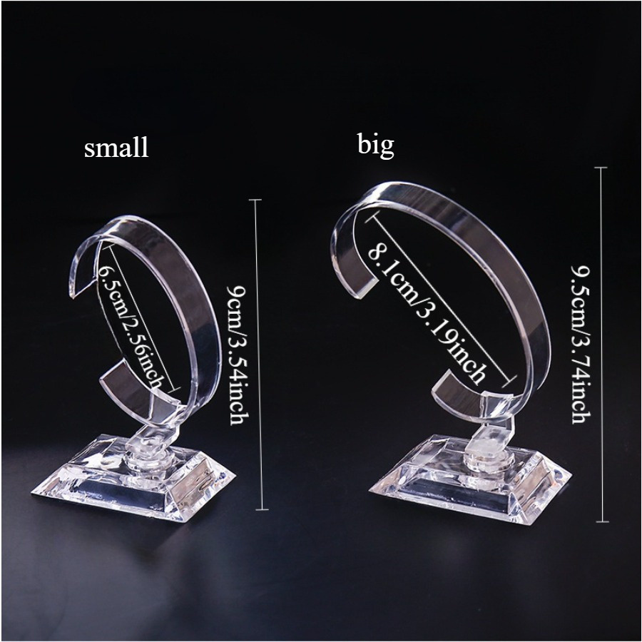 Image of 2pcs/set Watch Display Racks, Transparent Brackets, Counter Display High-end Support Racks, Display Watches, Bracelets, Jewelry, Jewelry Racks, Jewelry Towers