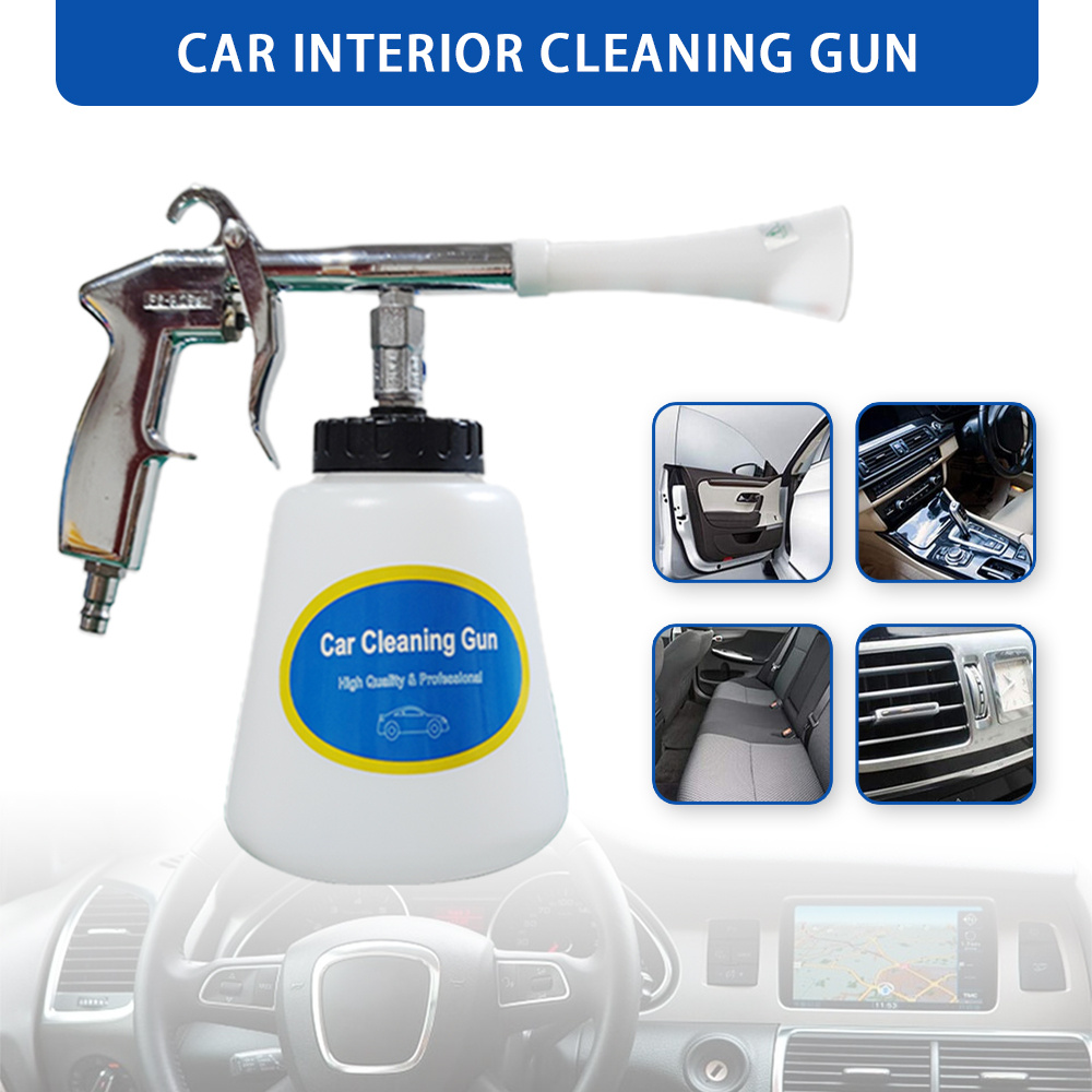Air Suspended Car Wash Gun, Universal Fit, Spray Pot, Efficient Dust Removal, Deep Cleaning For Car Interior&engine Compartment, Car Detailing Tool