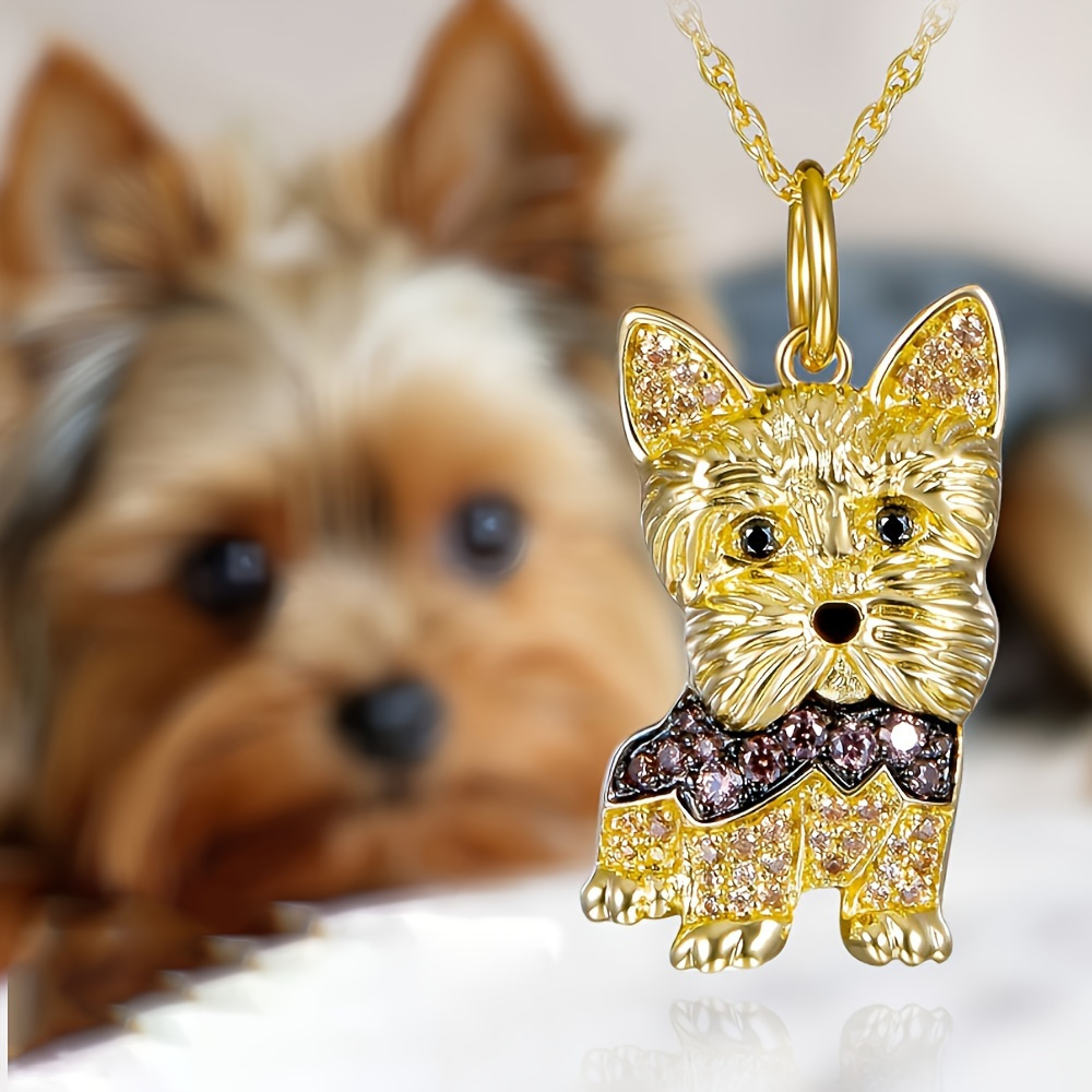 

Yorkshire Dog Pendant Necklace Dog Necklace For And