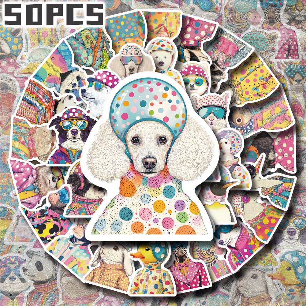 Image of 50pcs Pop Art Cycling Sports Stickers | 2d Flat Vinyl Decals Set For Bike Bicycle Helmet Scooter Skateboard Roller Skates Laptop Phone Luggage | Durable Outdoor Sports Decorative Stickers