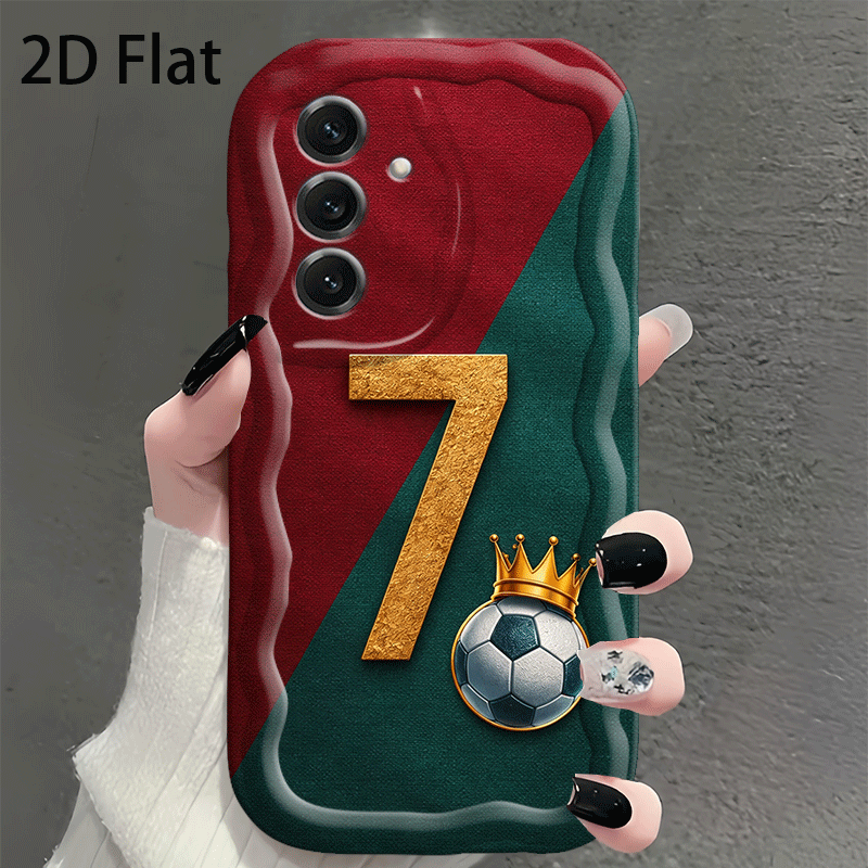 TEMU Phone Case - 2d Flat Soccer Case Suitable For Galaxy A03s A04 A05s A06 A07 A13 A14 A17 A22 A23 A24 A25 A26 A32 A34 A52 A53 A56 A57 S21 Ultra S22