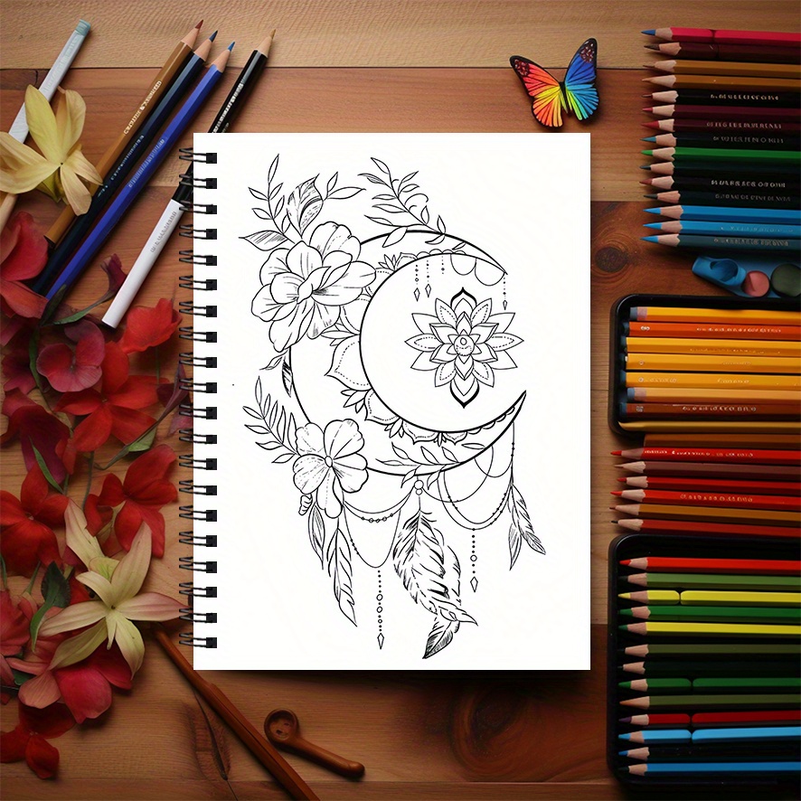 adult coloring book 8 3 11 2 inches 22