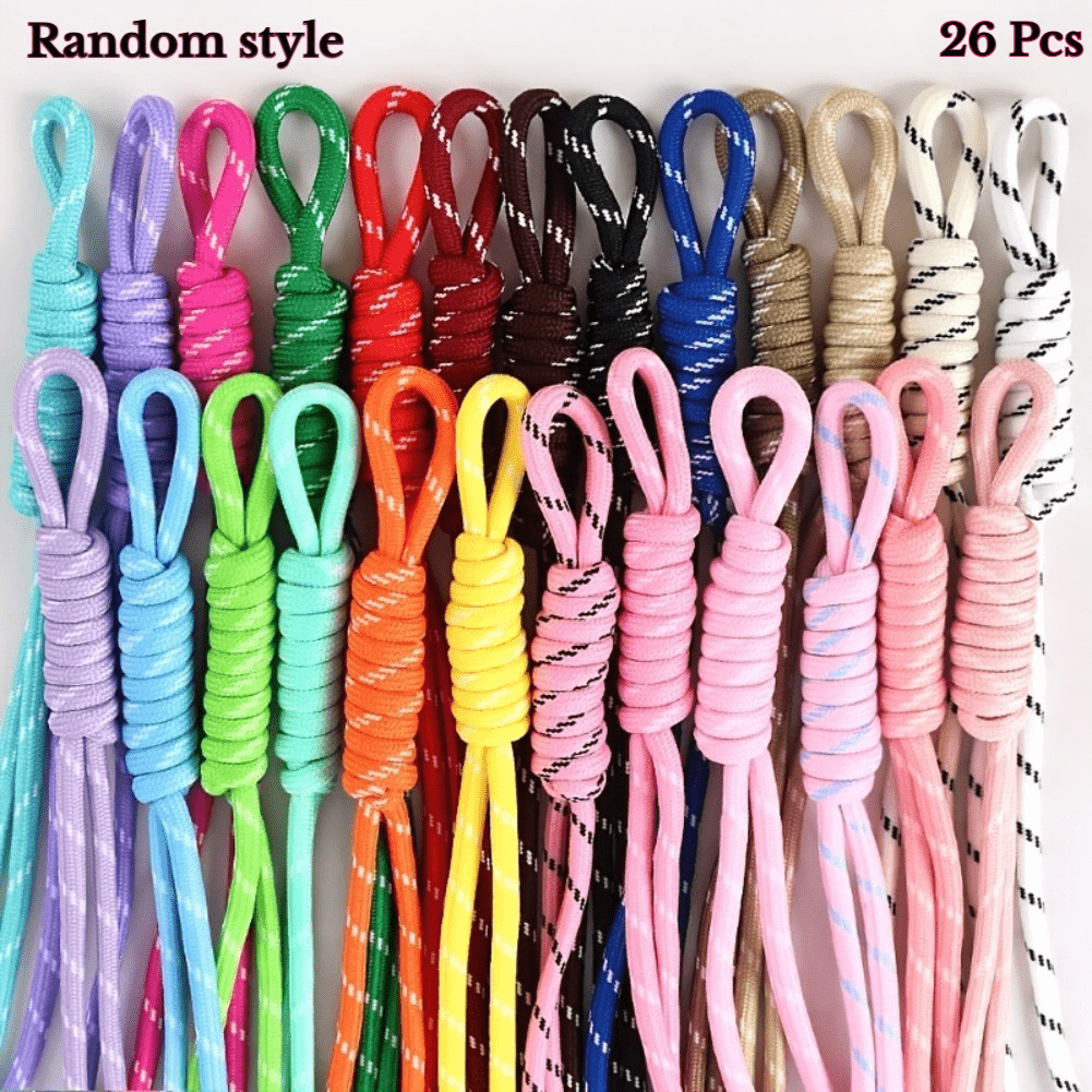 TEMU 26pcs Random Color Nylon Rope Diy Hand-weaving Kit | Suitable For Ins-style Keychains, Backpack Charms, And Weaving—handmade Loop Materials For