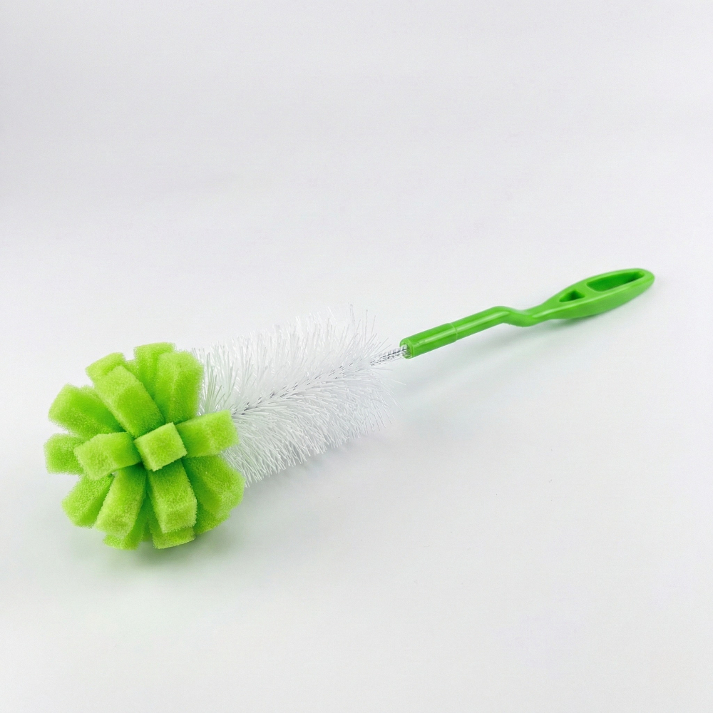 Long-handled Cup Brush With Sponge Head, Sponge Long-handle Cup Brush With No Dead , Cleaning Brush, Suitable For Thermoses, Water Cups, And Bottle Cleaning