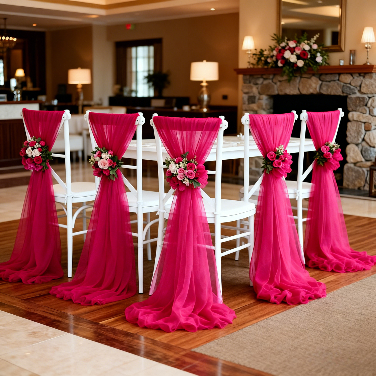 TEMU Ensemble économique de 10 pièces de légère, tulle transparent, idéal pour décorations de mariage, fonds de fête, filets de jardin, emballage de