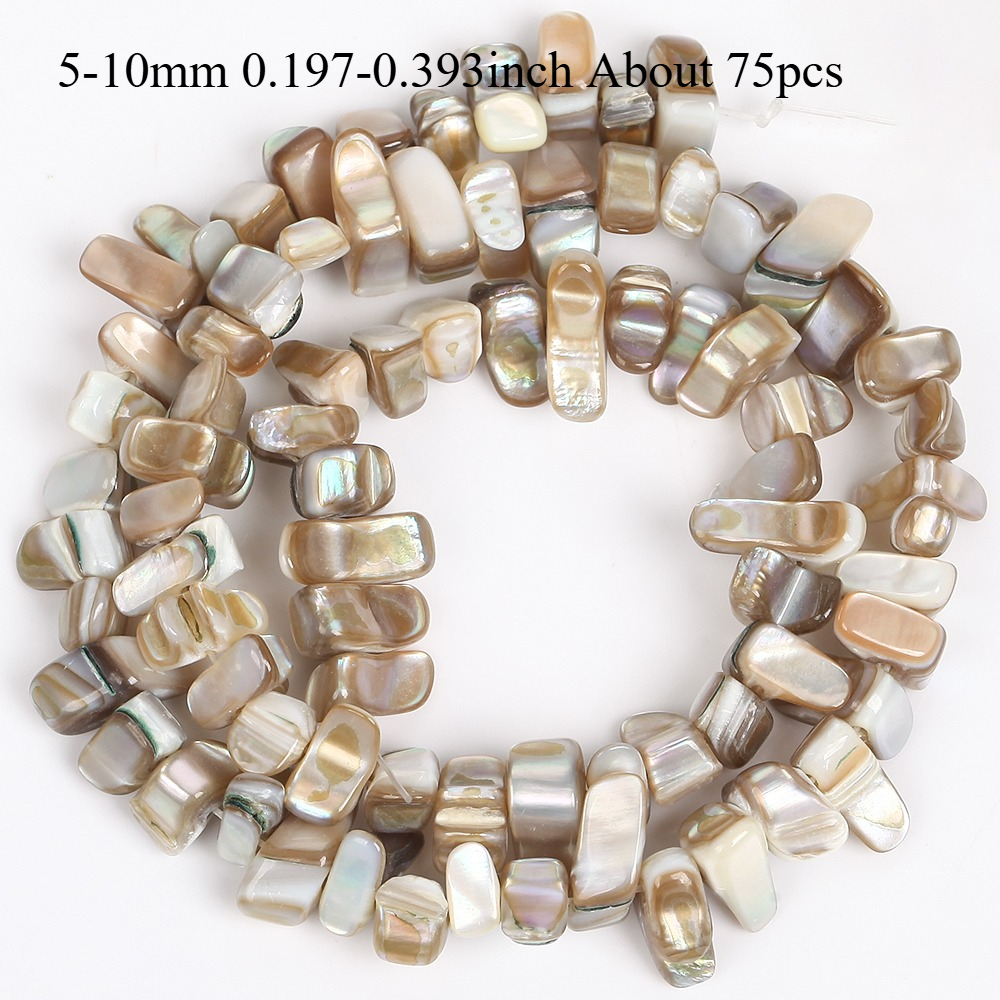 E-shop ASVRAI U 5-10mm Unregelmäßige Muschelperlen – für DIY-Armbänder Halsketten, Einzigartige Accessoire-Materialien, Schmuckherstellungszubehör |